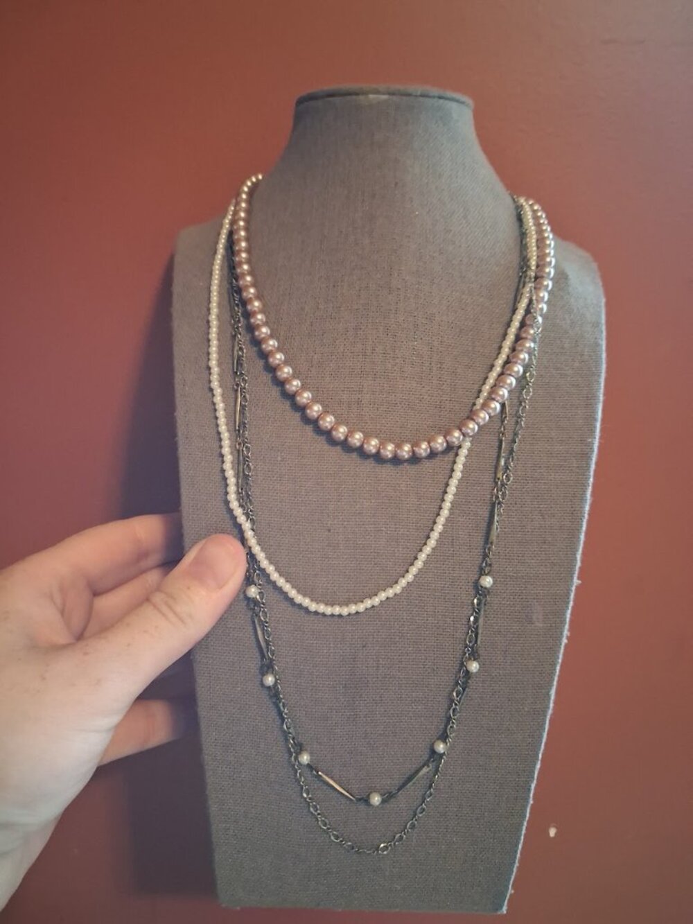 American Eagle Outiftters multistrand statement necklace